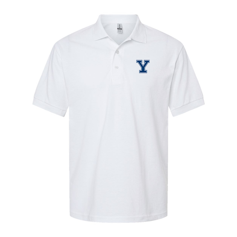 Men's Yale Bulldogs Gildan Dry Blend Jersey Polo